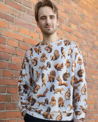 Pohja-sweatshirt unisex Squirrels Smoke